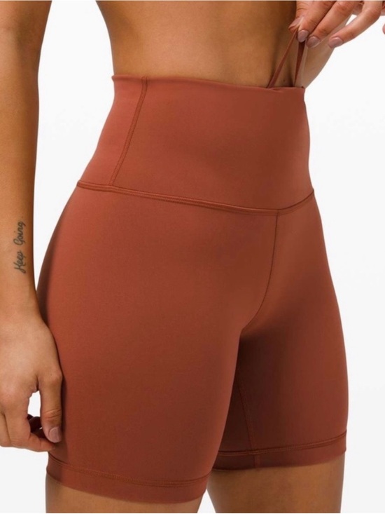 lululemon athletica Pants - Lululemon Wunder Under Biker shorts 6” in Ancient Copper